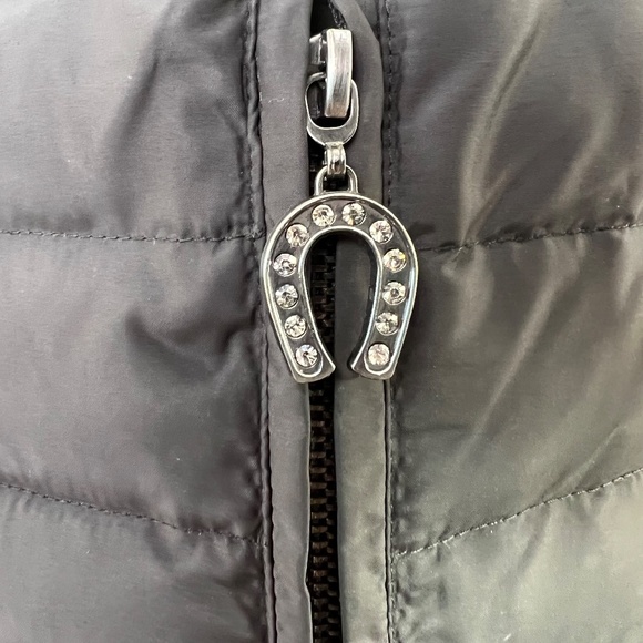 Betsey Johnson Down Jacket, Knee length double breasted button detailing XS Grey - Picture 9 of 16